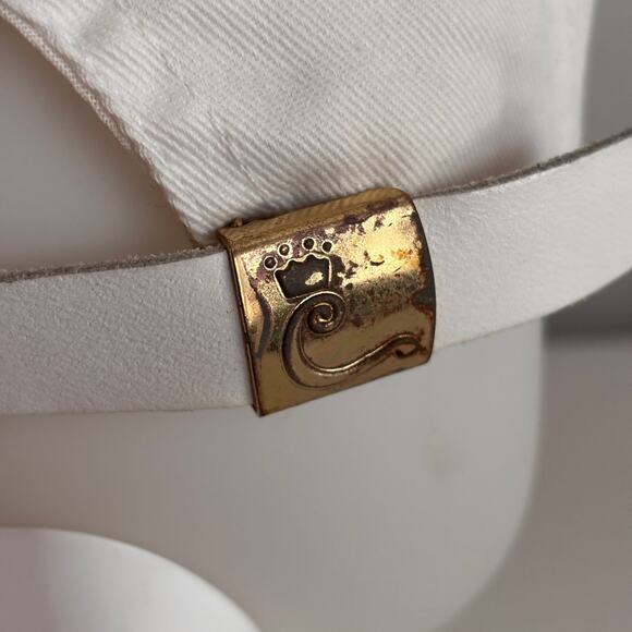 Vtg 80s ALABAMA Trucker Hat American Pride Strapback Cap White Red Gold Country - Picture 9 of 10